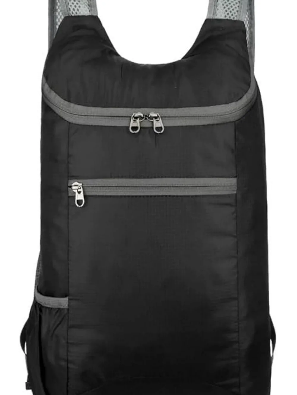 Men's Black Lightweight Trail Backpack with Grey Accents